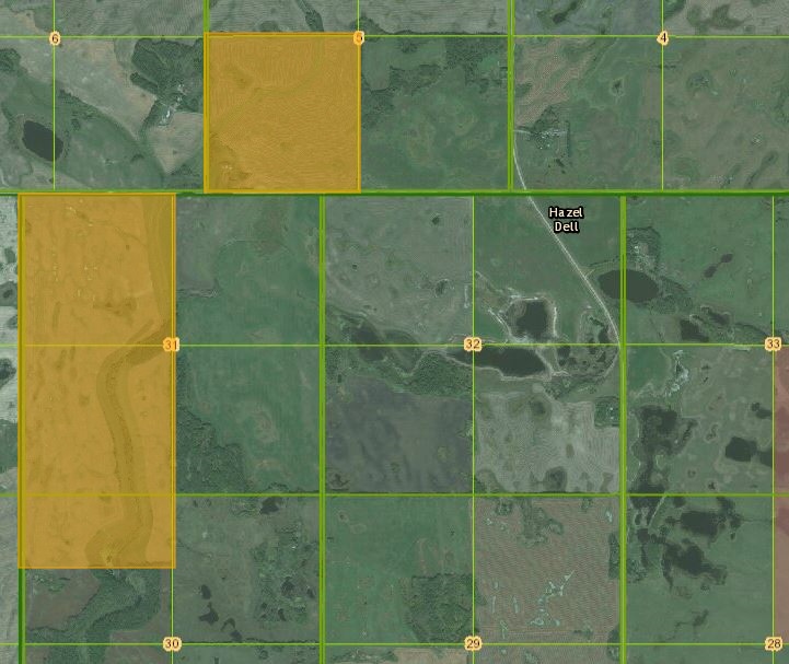 Image of 3.5 Quarters Farm Land For Sale by Lintlaw, Sask (RM Hazel Dell #335)